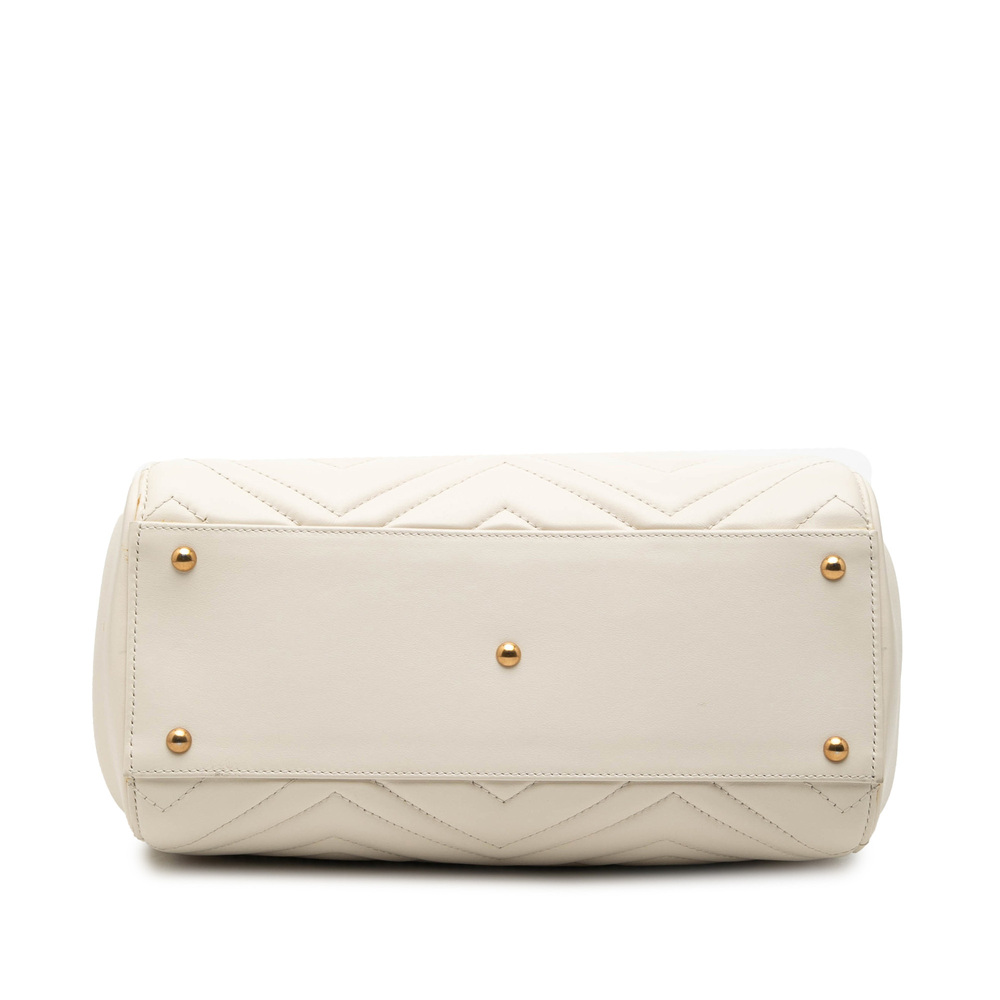 Pre-Loved Gucci Small GG Marmont Matelasse Calfskin Satchel - Picture 3 of 8
